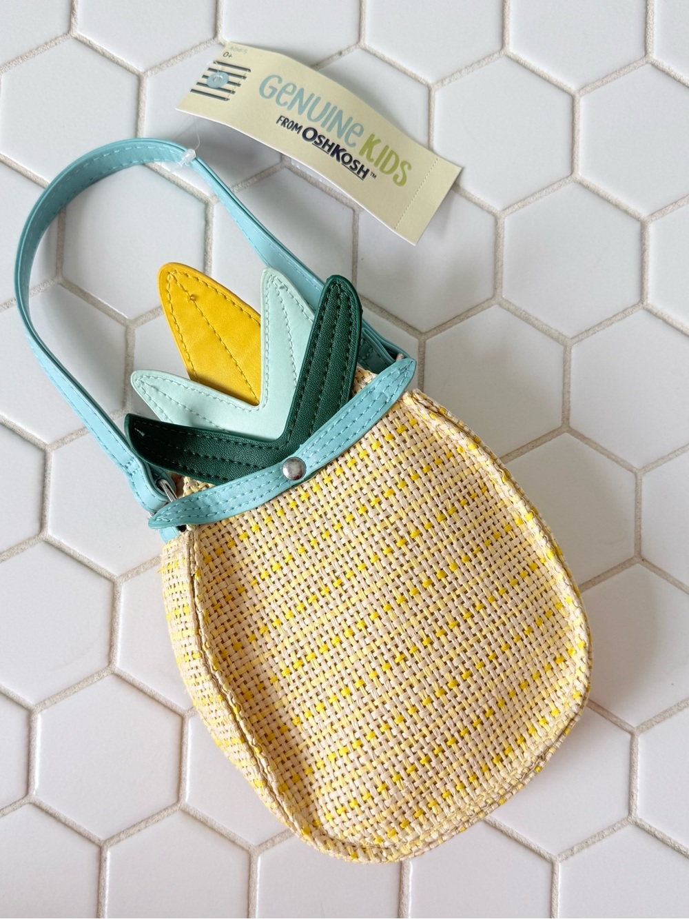 Yellow Pineapple Kids Wristlet